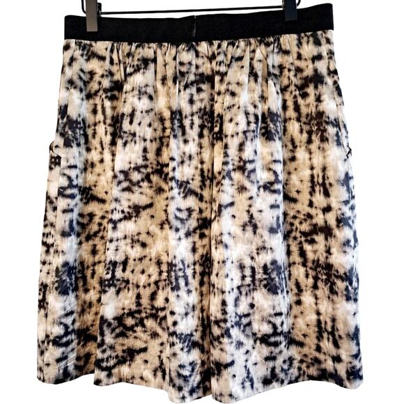 Ann Taylor Animal Print Silk Blend Skirt - Picture 3 of 7